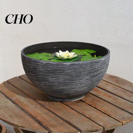 Flowerpot Plant Pot with Drainage, Resin Planter for Indoor Outdoor Porch Decoration Plants, Medium Flower Pots Patio, Balcony Garden Decor Durable