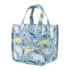 Livheart Gusseted Tote Bag "Aqua Hygge SNOW" (approx. W25 X D14.5 X H23.5cm) Stylish Lunch Bag with Aquatic Creature Pattern (32707-62)