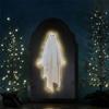 Spooky Halloween Ghost Mirror Creative LED Ghost Mirror Hologram Ghost Mirror  Prank Decor