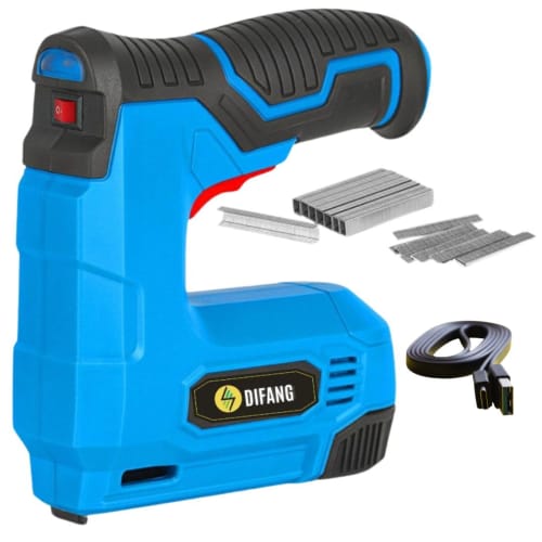 Staplers, DIY tools, chair reupholstery, chair repair, electric tacker, motorcycle seat tacker, electric tacker