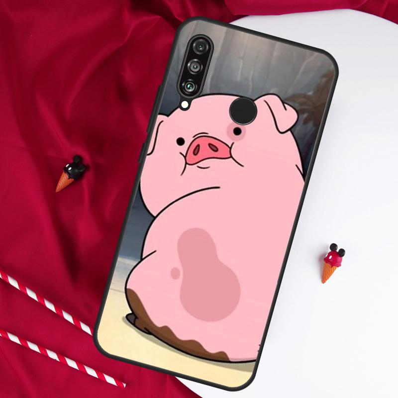 Cartoon Pig For Huawei Nova Y61 Y91 Y90 Y70 Y60 Y72 12s 12i 11i 7i 8i 9 10 SE P60 Pro P30 P40 Lite Case