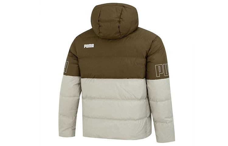 Puma Power Hooded Down Puffer Down Jacket Men's Army Green 676032-68