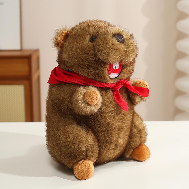 Cross-border Plush Marmot Ququwa Doll - Plateau Groundhog Toy, Children's Birthday Gift