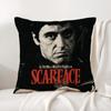 S-Scarface Movie Cushion Cover Summer Coolness Linen Fabric Double-Sided Printing Pillow Case Sofa Home Decor Gift