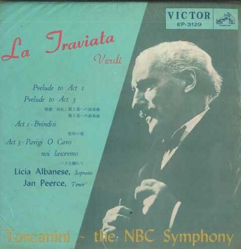 

7inch Record NBC SYMPHONY ORCHESTRA - Traviata EP3129 VICTOR Japan Classical Used