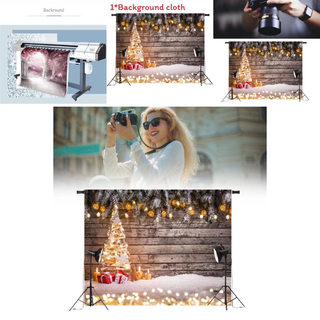 Christmas Theme Photography Backdrop For Kids Studio Photo Prop With Canvas