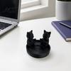 Small Cat Sculpture For Desk 3D Printed Candle Holder, Matte Sanding Aesthetic Desktop Decor, Integrated Bay Window Ornament Smooth Curved Sculpture,