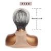 Synthetic Short Straight Wigs With Bangs Extensions Grey Wig Fiber Wigs For Women