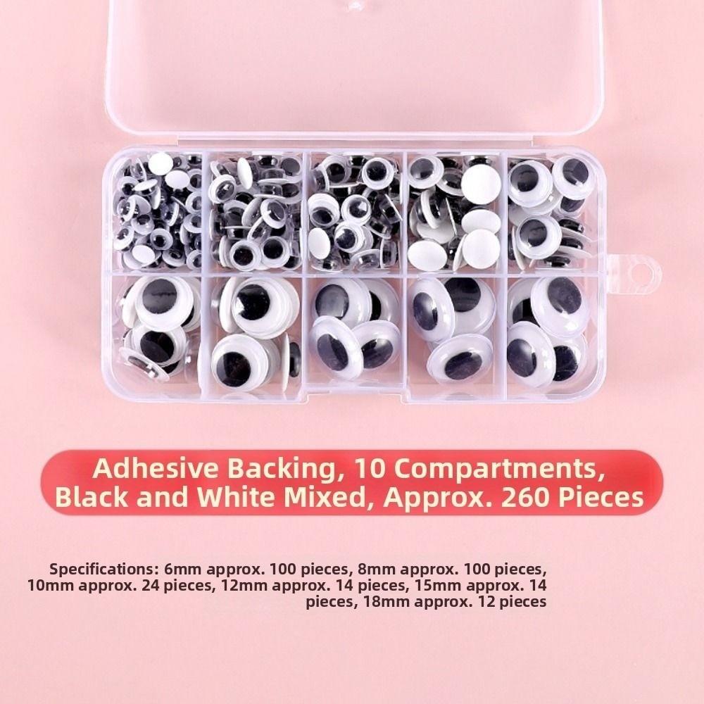50/100pcs/bag DIY Colorful Activity Eyeballs Plastic Dolls Eyes Accessories Toys
