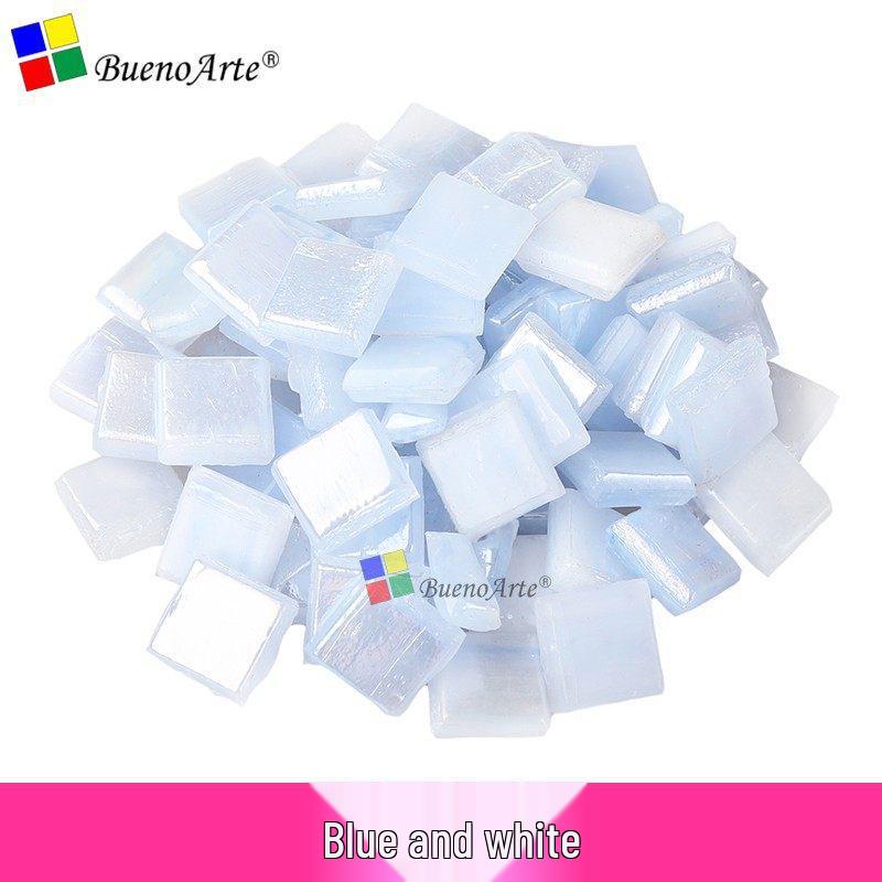 260 Stück 1 cm Transparente Eisjade Mosaik Glasperlen für DIY Kerzenhalter Basteln