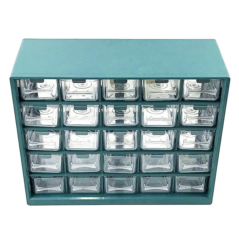 25 Multi-Grid Drawer Parts Box Wall-Mounted Screw Classification Component Box Tool Case Electronic Components Storage Tool Box