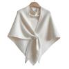 Women Knitted Shawl Wrap Scarf Solid Color Comfortable Cardigan Cape Imitation Cashmere Shoulder Tops Sweater