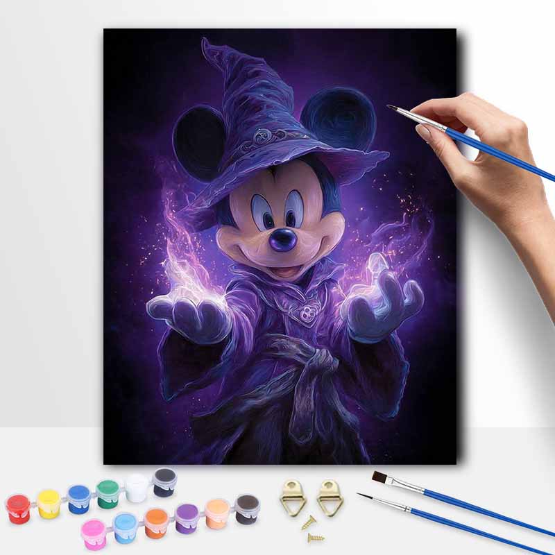 Disney wizard oil painting art kit handmade diy home decorations 20x30cm