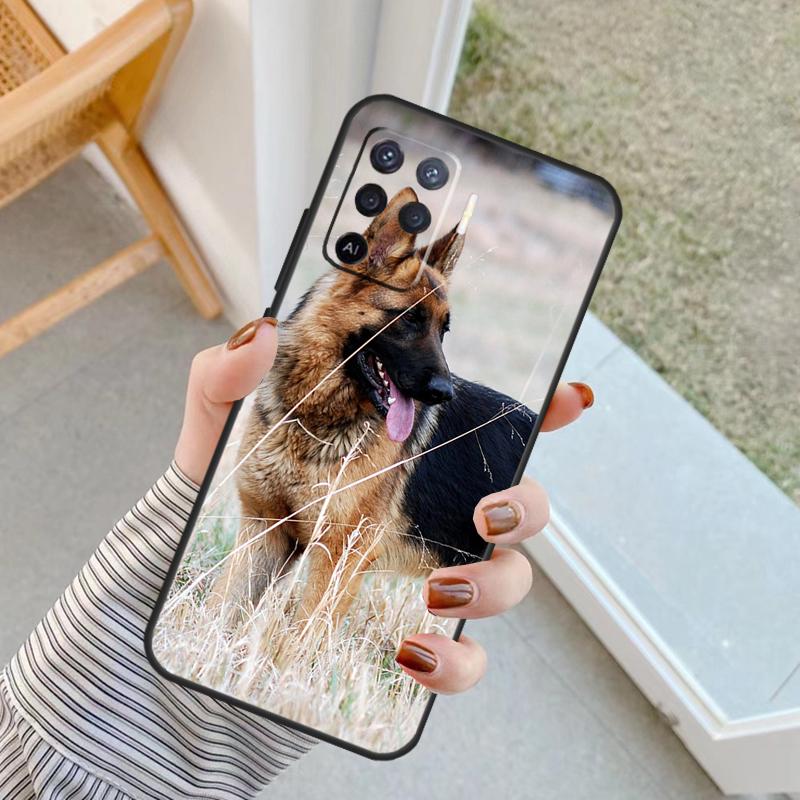 German Shepherd Dog Case For Oppo A76 A16 A96 A17 A18 A60 A80 A40 A38 A58 A78 A98 A94 A74 A54 A15 A57 A77 A5 Pro