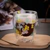 Ecarla Bicchiere Termico a Doppia Parete con Ortensia Colorata 350ml Szk88
