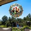 Dragonfly Wind Spinner Bird Kinetic Spinner Hanging Animated Wind Spinner with 3D Animation Effect for Outdoor Yard Garden Decoration