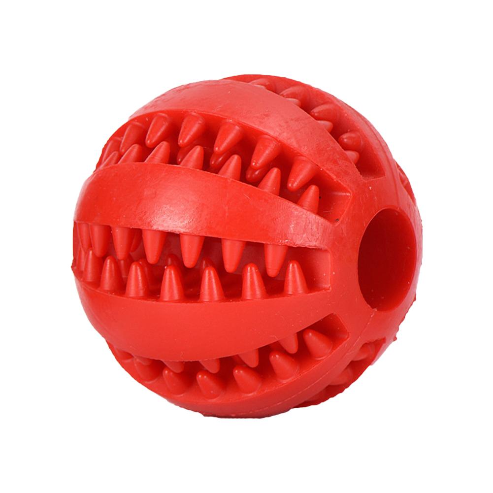 Newly upgrade Dog Food Ball Pet Dog Toy Interactive Rubber Balls for Small Large Dogs Puppy Cat Chewing Toys Pet Tooth Cleaning