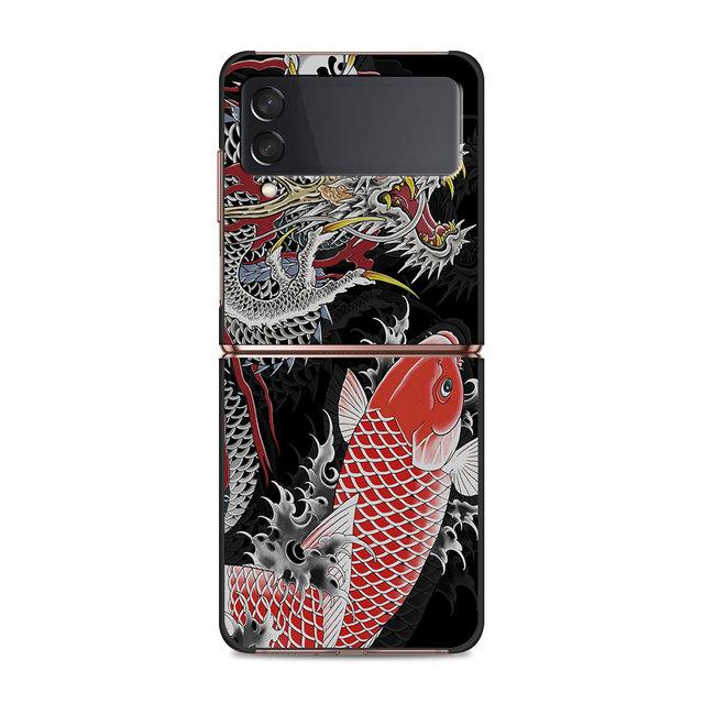 

Чехол Wave Art японский зеленый Illust для Samsung Galaxy Zflip Z Flip 3 5g Z Flip 4 Zflip3 Zflip4 Zflip Flip4 черные чехлы Samsung Z Flip 5G