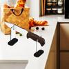Elegant Layer Cutlery Rack in Acrylic, Clear Cutlery Organize Stand for Culinary Tool Exhibition