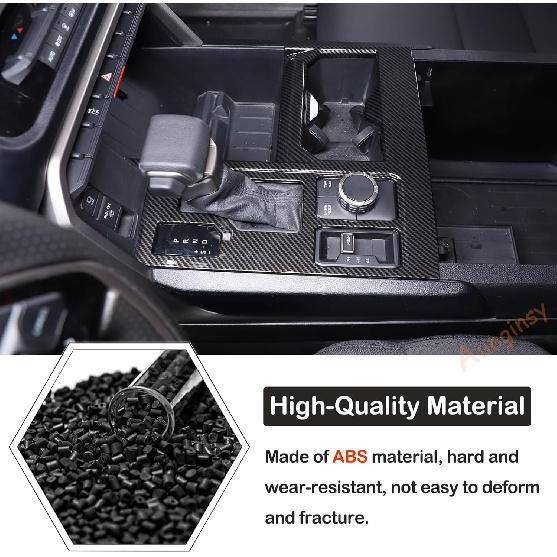 Aunginsy Car Central Control Gear Shift Panel Cover Cup Holder Trim Fit Toyot@a Tundra/Sequoia 2022-2025 Car Gear Shifter Console Anti-Scratch Panel