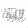 Stainless Steel Wire Basket Heavy Duty Organizer RustResistant Stackable Bin for