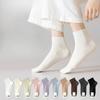 Female Spring and Summer Cotton Sweat Absorbing Antibacterial Deodorant Boneless Tube Socks