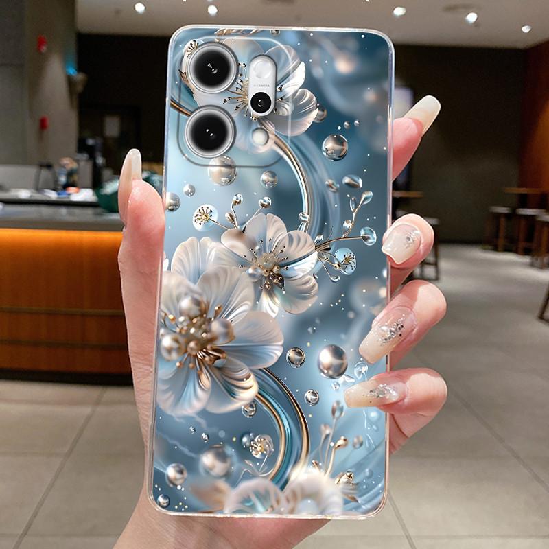 For Oppo Reno 14 Pro 5G 2025 Case Clear Luxury Fashion Butterfly Flowers Soft Slim Shell Casing For Reno14 14Pro Reno14Pro Cover
