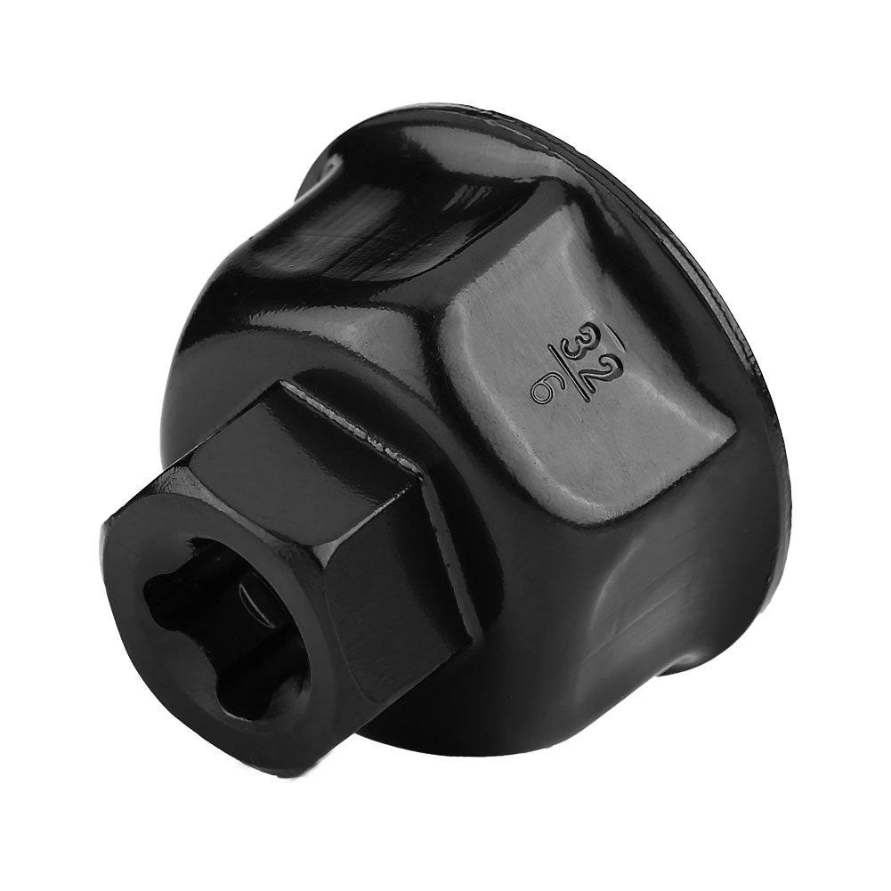 Filter Wrench 32mm 3/8" Cap Socket Drive Remover Tool for Buick (5*5*4cm) (Black)