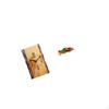 Simulated Tree Stump Wall Clock with Arabic Numerals And Silent Movement Combined Joseph Statue