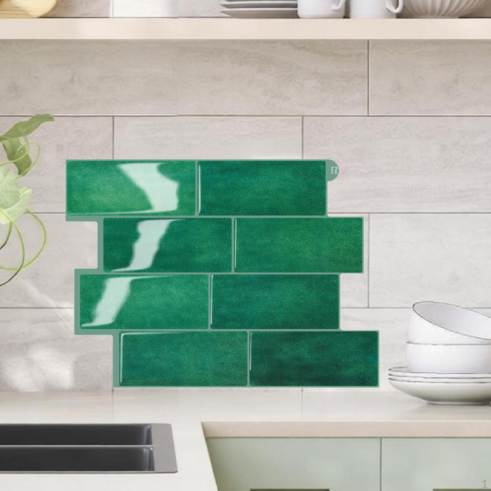 

Peel and Paste Wall Tile Backsplash Waterproof Sticker on for Bedroom Home Style K