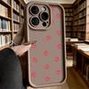 Red Heart Doodle Pattern Phone Case for iPhone 17 16 15 14 13 12 11 Pro Max Plus Anti Scratch, Gel Flexible Protective