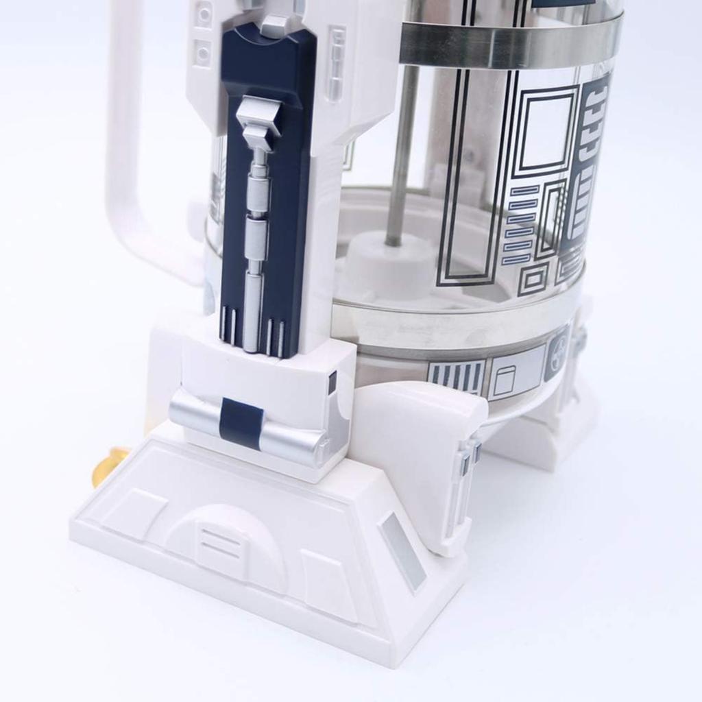 Portable French Press Coffee Bottle, Robot Shaped Travel French Press Coffee Maker, Hand Punch Espresso Coffee Maker Machine - 960ML/32.5oz