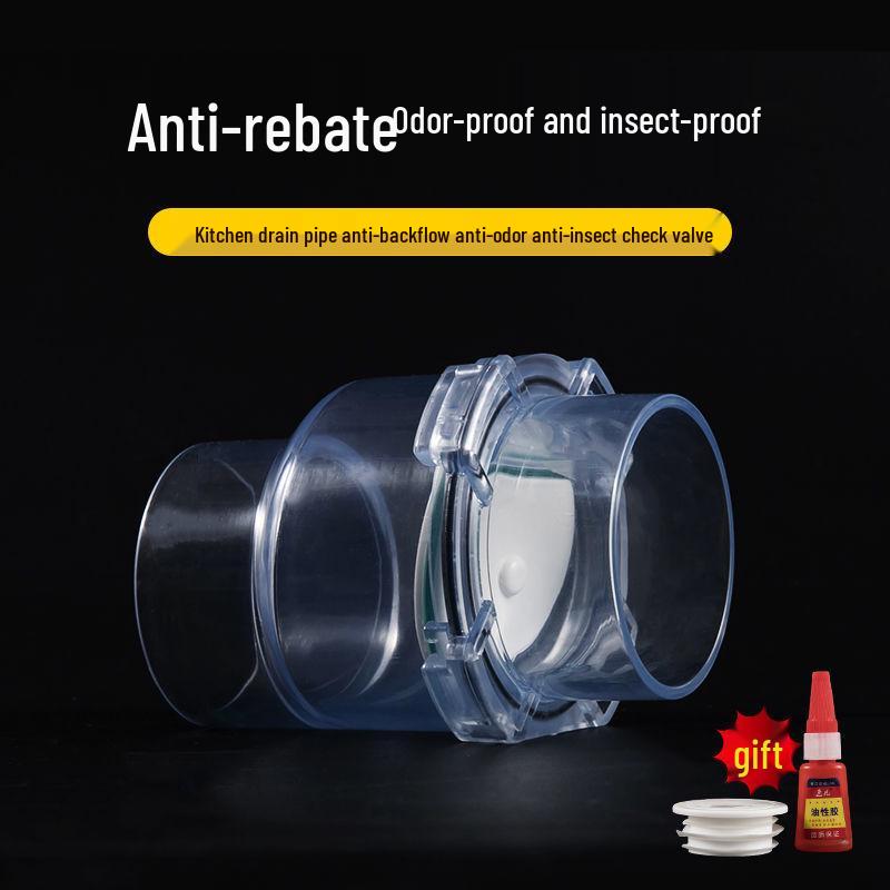 

Кухонний та Ванний Односторонній Зворотний Клапан для Зливу (50/75) Запобіжник зворотного потоку