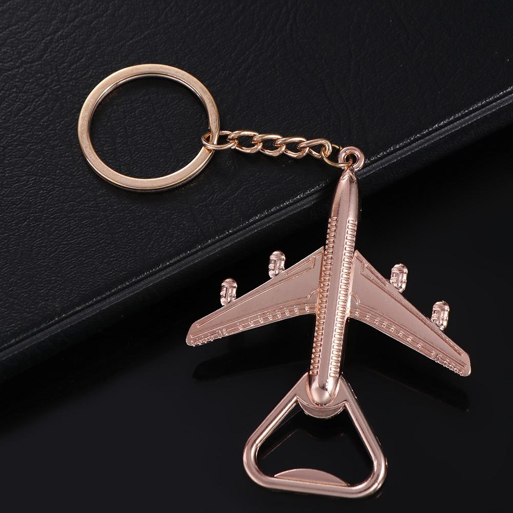 Metal Car keychains Airplane Beer Opener Wedding Supplies Bottle Opener Trendy