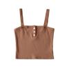 BM Thread Solid Color Basic Camisole Sexy Knitting Silm Women's Underwear Summer Sleeveless Bottoming Shirt