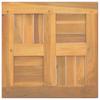 Quadratische Tischplatte 40 x 40 x 2,5 cm Massives Teakholz