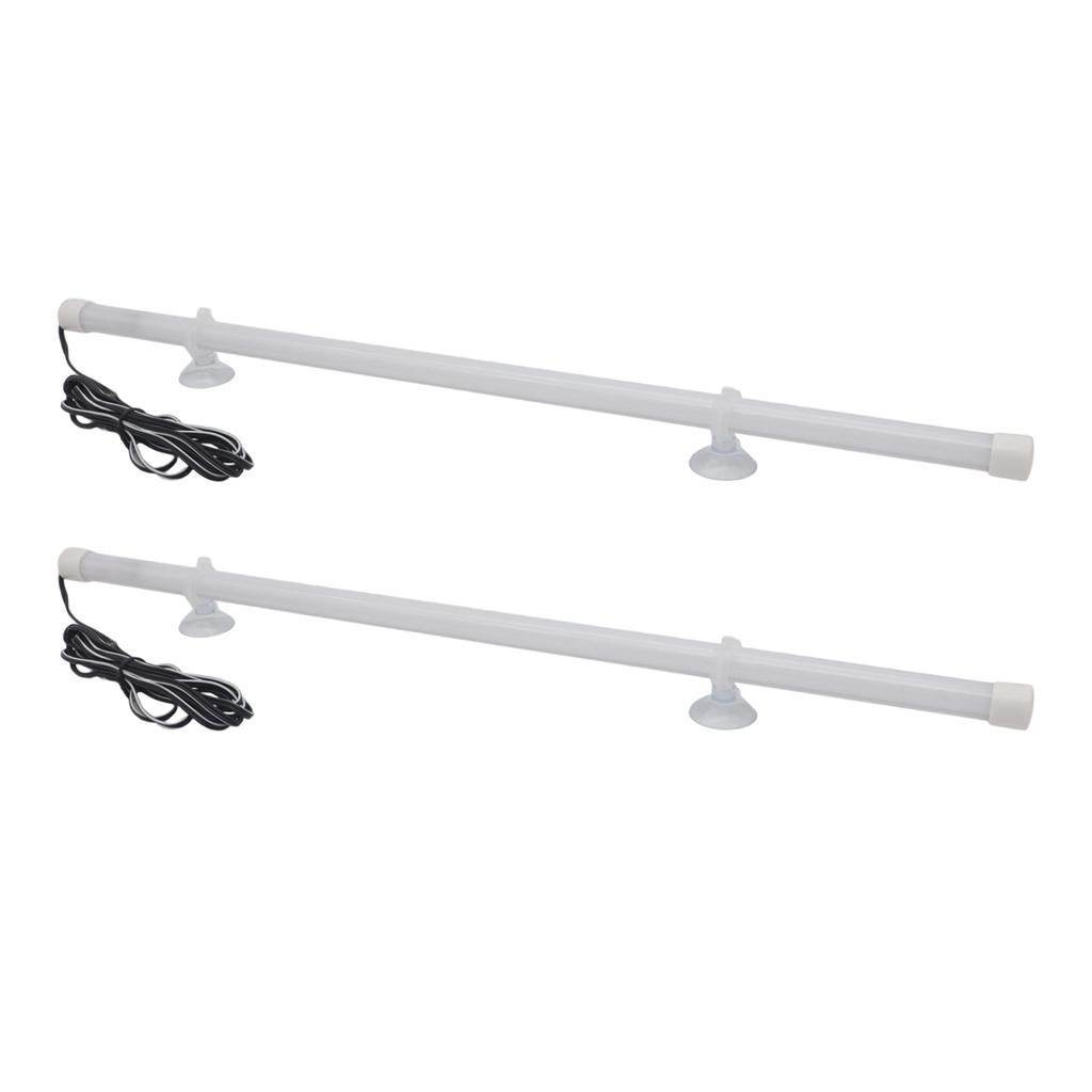 12V RV LED Light Strip Kit, 2 Pack 48LED Flexible Ambient Lighting for Cars, Trucks and Boats with Remote Control, IP65