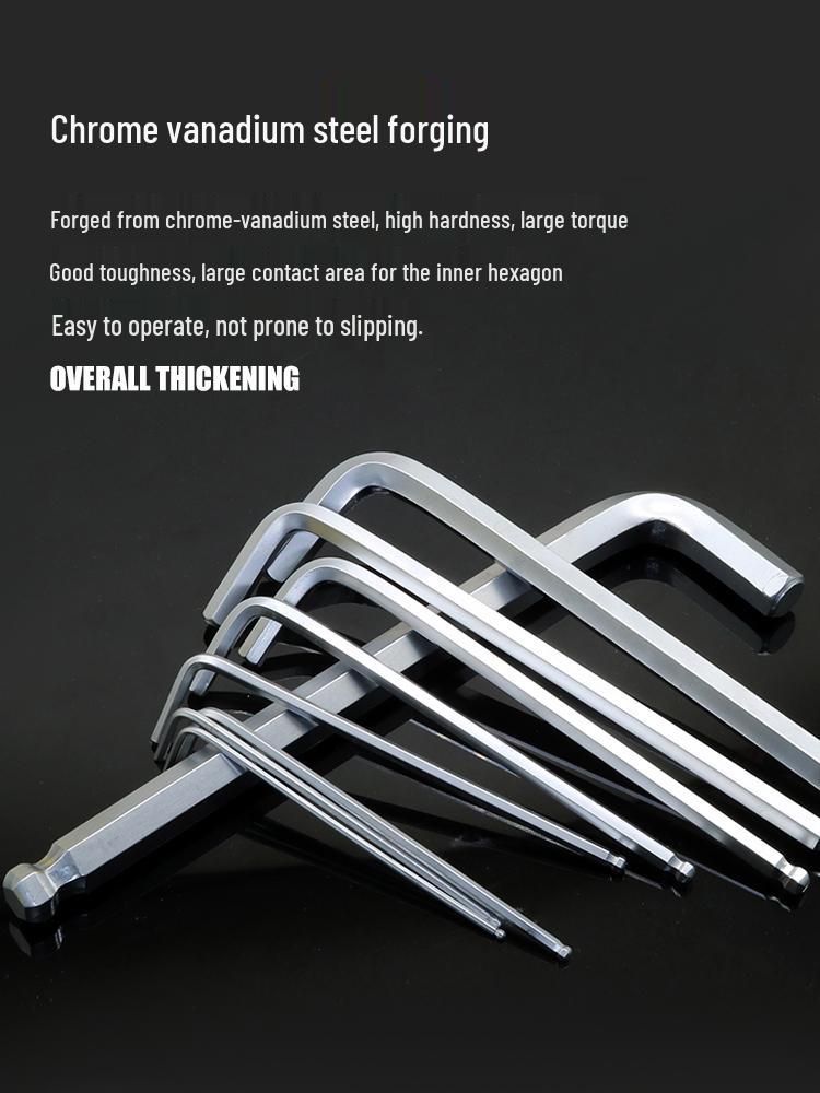 Chrome Vanadium Steel 9-Piece Hex Key & Torx Wrench Set