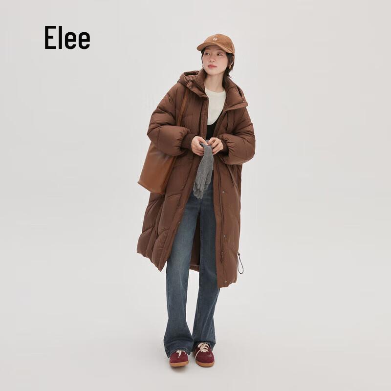 AILAIYI Damen Lange Kapuzen-Daunenjacke für den Winter