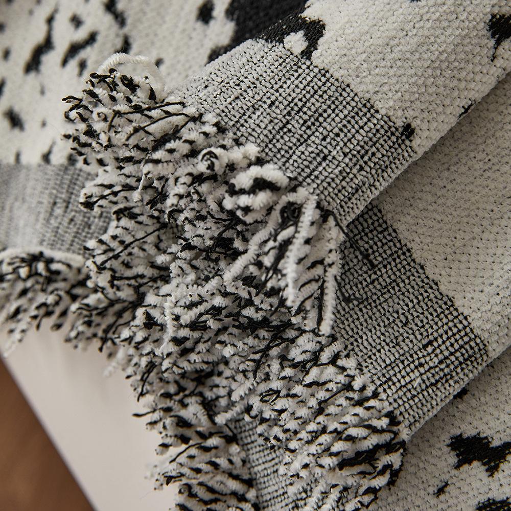 1pcs Striped Chenille Fabric Sofa Towel Four Season Universal Full Couch Covers  Anti Cat Scratch Double-sided Fabric Pad