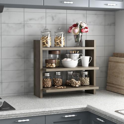 

Dekorosso Veron Кухонная Полка Стеллаж для специй Столешница Полка Орех