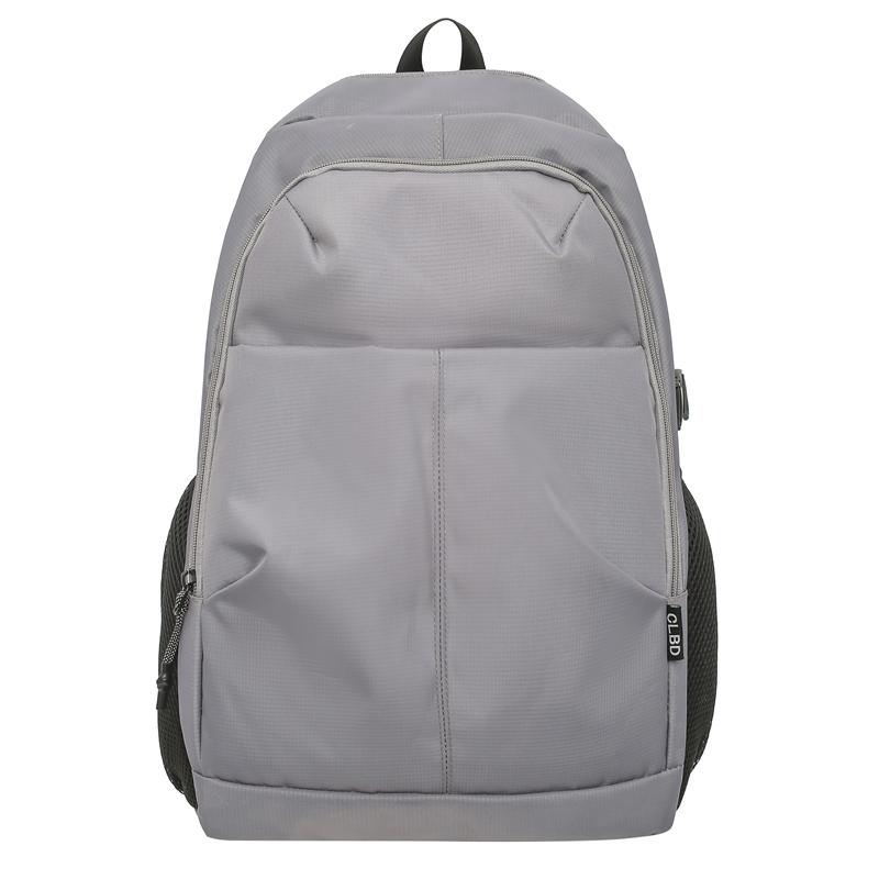 Men's Outdoor Backpack Solid Color Women Large Capacity Backpack Student School Bag