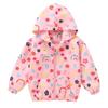 2025 Spring/Summer Korean Style Girls' Printed Hooded Windbreaker Cardigan