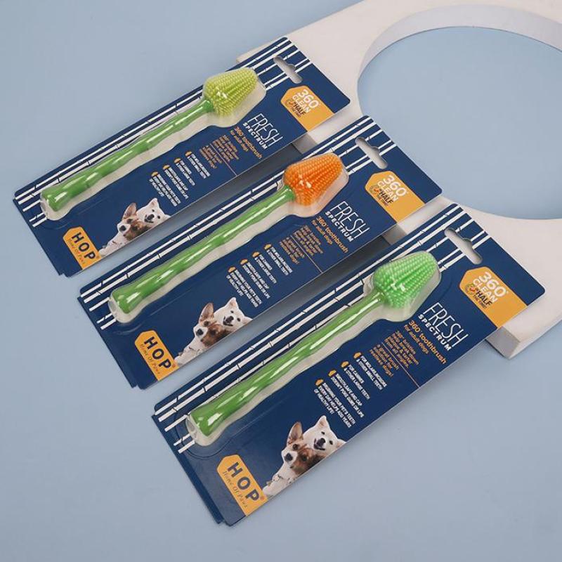 Pet 360Degree Toothbrush Cat And Dog Oral Cleaning Universal Teeth Cleaning Prevention Of Calculus Soft Silicone Pet Cleaning Supplie