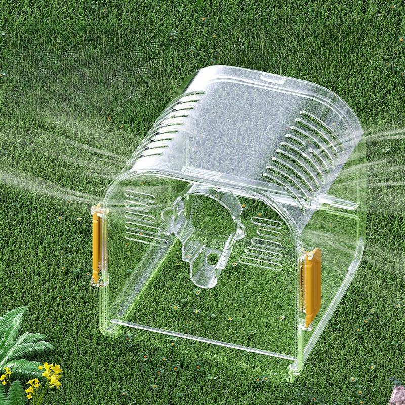 Parrots Cages Portable Outdoor Transparent Bird Bag Breathable Peony Cages Lightweight Bird House Supplies Small Pets Carries
