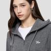 Gap Women's 2025 Autumn Embroidered Logo Slim Fit Zipper Hooded Knit Cardigan