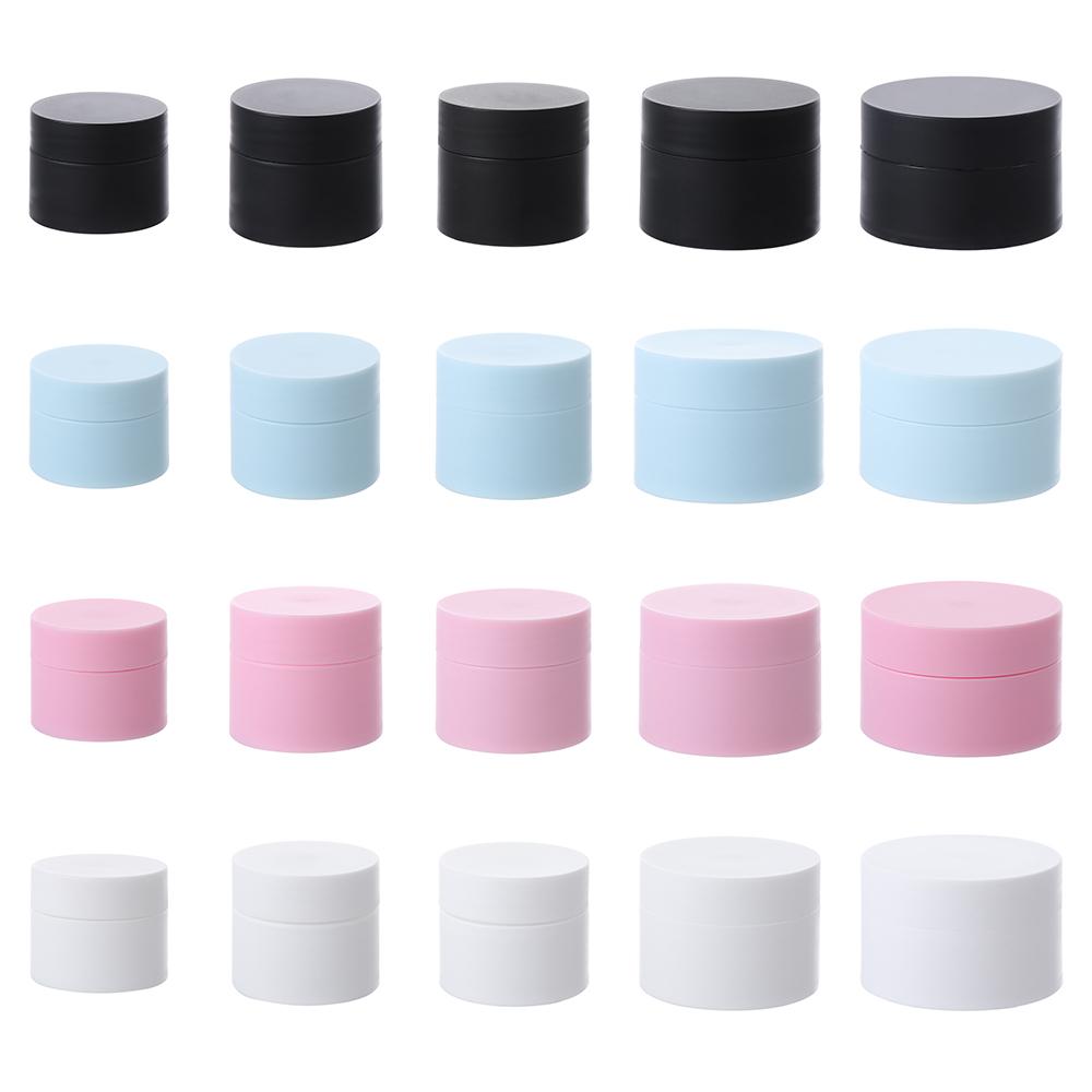 Empty Cosmetic Jar Makeup Container Round Refillable Bottles Face Cream Eyeshadow Gel Suncreen Perfume Travel Plastic Pots