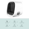 2 Types Air Cooler Fan Mini Desktop Air Conditioner with Night Light Mini USB Water Cooling Fan Humidifier Purifier Multifunction Summer