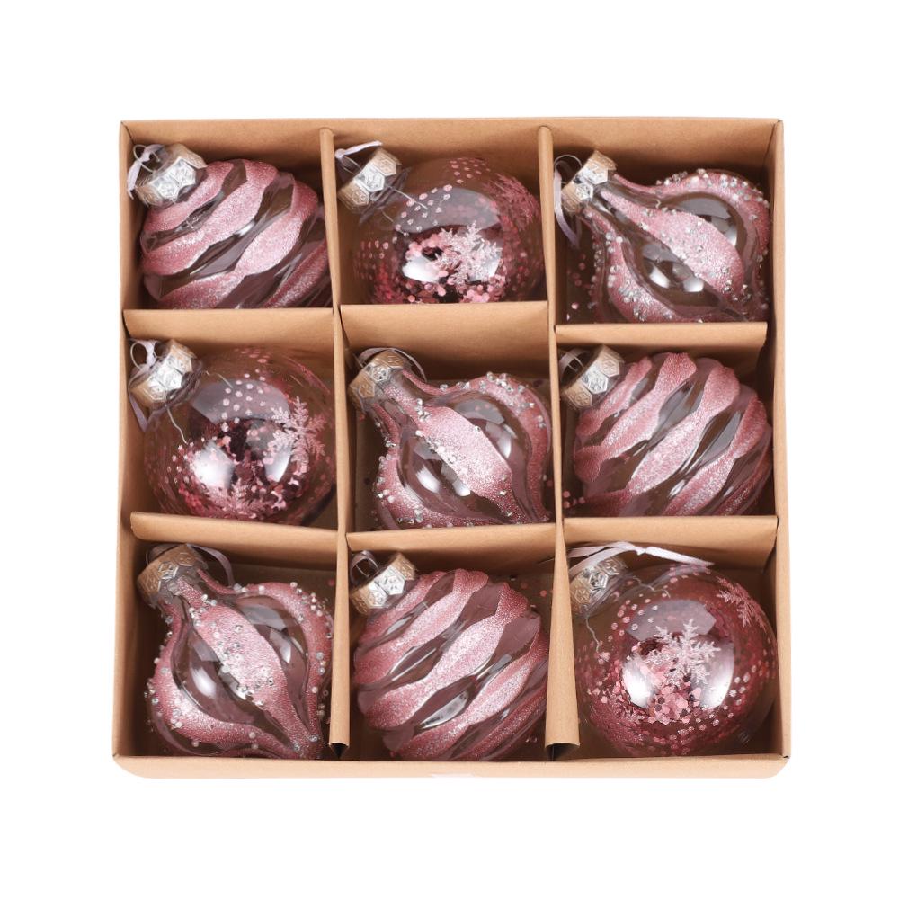 

Креативная и изысканная рождественская шапка и елочная игрушка 8cm Set of 9