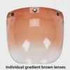 Japanese Three-Button Bubble Lens Motorcycle Helmet